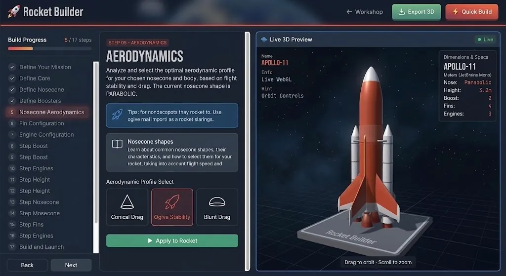 Space Rocket Builder