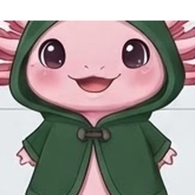 Echo the axolotl explorer wearing a dark green cloak and holding a brass compass