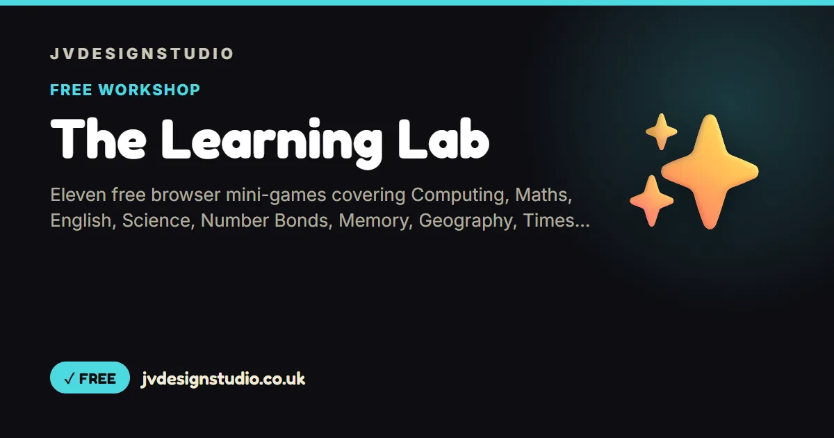 Learning Lab preview , 16 school subjects as browser mini-games